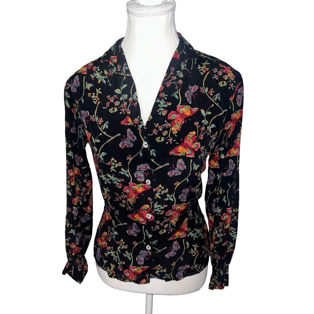 Carole Little Saint‑Tropez West Vintage Silk Blouse